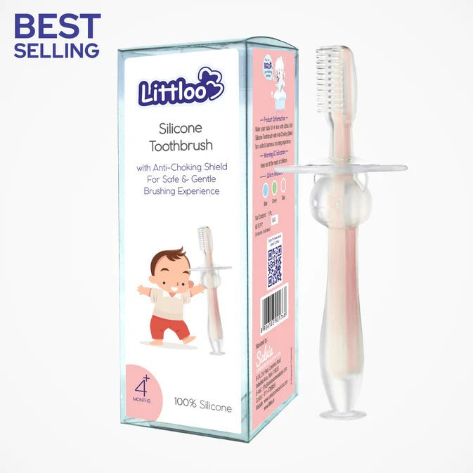 Littloo Littloo Littloo Baby Toothbrush (Plastic Anti-Choke)